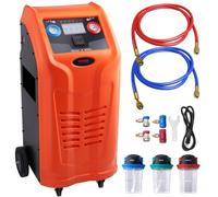 VEVOR Station de Récupération Fluides Frigorigènes Automatique 2 Cylindres 1 kW Machine de Récupération et de Charge de Réfrigérant Filtration Pompage Tour-en-Un R22 R134a R1234yf Climatisation HVAC