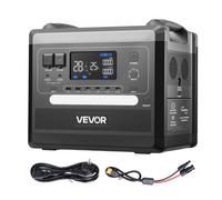 VEVOR Station Électrique Portable 2160 Wh Générateur Solaire Portable 2400 W Station Alimentation pour Camping Véhicules Loisirs, 10 Ports Sortie, Puissance Entrée Réglable, Panneau Solaire Non Inclus