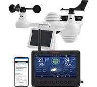 VEVOR Station météo Wi-Fi 7 en 1 écran TFT 186mm (7 in) capteur extérieur sans fil