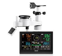 VEVOR Station météo sans fil 7 en 1 – Solaire, sans WiFi, Écran VA 190,5 mm, Capteur extérieur
