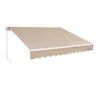 VEVOR Store banne manuel 4×2,4 m rétractable avec manivelle polyester 40°–90° réglable