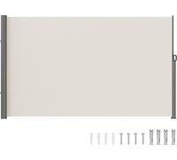 VEVOR Store latéral 180 x 300 cm Store latéral en tissu polyester 180 g/m² avec revêtementPolyuréthanePoignée rétractable avec mécanisme à ressort Protection visuelle Protection visuelle pour balcons