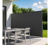 VEVOR Store Latéral Rétractable 180x300 cm, Brise-Vue Rétractable pour Terrasse, Jardin, Balcon et Piscine, Toile Polyester 180 g/m², Imperméable, Protection Solaire, Délimitation de l'Espace, Gris