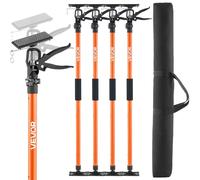 VEVOR Support à une main, lot de 4, support de plafond 116–290 cm, support télescopique en acier, support de montage d'une capacité maximale de 70 kg pour l'installation d'armoires, la mise en place d
