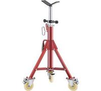 VEVOR Servante de Tubes à Tête en V sur Roulettes Servante Tuyauteur Charge 1134 kg Servante Tuyaux Structure en Acier Ajustable 71 - 131 cm Pieds Repliables Supporter Tuyaux 0,32 - 30,48 cm Tuyauteri