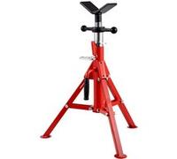 VEVOR Servante de Tubes à Tête en V 0,32-30,48 cm Servante Tuyauteur Hauteur Réglable 61-107 cm Charge 1134 kg Servante Tuyaux Structure Acier Carbone Pieds Pliables pour Supporter Tuyaux Tuyauterie