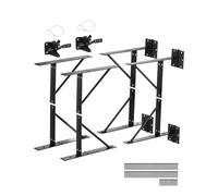 VEVOR Support d'angle de portail anti-affaissement en fer, kit quincaillerie de cadre porte, 2 ensembles, avec loquet verrouillage, corde de verrouillage à loquet, pour porte hangar, portails corral