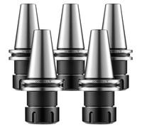 VEVOR Support de mandrins CAT40 ER32, ensemble de 5 pièces, jeu de mandrins de précision pour fraiseuses et perceuses, vitesse maximale : 4000 tr/min, concentricité : 0,0004 pouce, avec boîte de range
