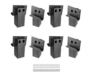 VEVOR Support de Plateforme Surélevée pour Poteaux Bois 88,9x88,9 mm, 8 PCS, Capacité de Charge 1000 kg, Supports à Angle Composé pour Cabanes dans Arbres, Stands de Chasse, Équipements Aires de Jeux