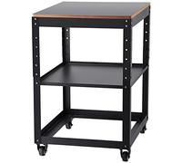 VEVOR Support de Rabot Charge 45 kg Table Support de Raboteuse Hauteur 3 Vitesses Étagère d'Outils Mobile 4 Roulettes Espace Stockage pour Plupart Raboteuses Scies Machines d'Établi Outils Électriques