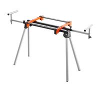 VEVOR Support scie à onglet universel 136,1 kg, piètement acier pliable, hauteur/longueur réglables