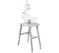 VEVOR Support de Scie à Os Électrique Boucher, Stand pour Scie à Ruban de Table, Accessoire Compatible avec Modèles BS-130 et BS-250, Hauteur Réglable, Cadre Stable en Forme de H, Patins Antidérapants