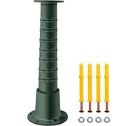 VEVOR Support Pompe à Eau Manuelle Socle Pompe à Main Fonte Jardin Pied Pompe à Bras Vintage Bases Élargies en Bas et Haut Diamètre de Base 16 cm pour Étang Domestique Terrasse 22,86x22,86x66 cm Vert
