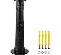 VEVOR Support Pompe à Eau Manuelle Socle Pompe à Main Fonte Jardin Pied Pompe à Bras Vintage Bases Élargies en Bas & en Haut Diamètre de Base 16 cm pour Étang Domestique Terrasse 23,7x23,7x66 cm Noir