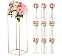 VEVOR Support pour fleurs de mariage 280x280x800 mm, 10 pcs. Tabouret pour fleurs avec vis cachée, tabouret rectangulaire pour plantes pour mariages, fêtes, anniversaires, maison, support de décoratio