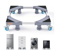 VEVOR support réglable pour machine à laver, mini-réfrigérateur, charge de 181,44 kg, 4 roues