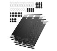 VEVOR Système Chauffage Solaire de Piscine, 1235x3100 mm, Chauffe-piscine Solaire Universel PEHD, Lot de 4, Résistant aux Intempéries, avec Accessoires, pour Chauffer Eau Piscine Hors Sol et Creusée