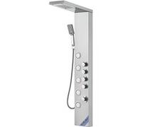 VEVOR Système de Panneau de Douche avec 4 Modes, Tour de Panneau de Douche, Pluie, Cascade, 5 Jets de Massage Complet du Corps et Pomme de Douche à Main à 3 Réglages avec Tuyau, Ensemble de Douche