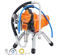 VEVOR Système de Peinture par Pulvérisation 2000 W, Pulvérisateur sans Air avec Tuyau Haute Pression, Pistolet de Peinture Murale 3000 PSI, pour Peinture à Base d'eau et d'Huile Intérieure Extérieure