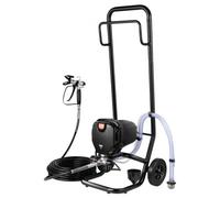 VEVOR Système de Peinture par Pulvérisation 750 W 3000 PSI Pulvérisateur sans Air avec Chariot Pistolet de Peinture avec Tuyau 7,6 m 1,2 L/min pour Peinture Intérieure Extérieure Fournitures Clôtures