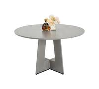 VEVOR Table à Manger Ronde, 120 cm, Table de Salle à Manger en Bois pour 2 à 4 Personnes, mobilier Circulaire Rustique avec Pieds en Bois épais, Durable, pour Bureau, Cuisine, Salon, cafés, Gris
