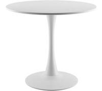 VEVOR Table à Manger Ronde Capacité 113,4kg pour 2 à 4 Personnes Meuble Moderne Blanc Blanc