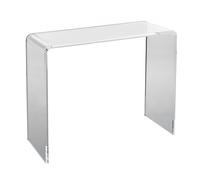 VEVOR Table Console en Acrylique Transparent Table d'Appoint 964 x 381 x 740 mm Table d'Entrée de 20 mm d’Épaisseur Charge Maximale 50 kg Bout de Canapé Rangement pour Salon Chambre Terrasse Café