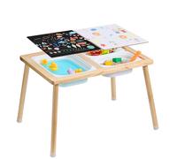 VEVOR Table d'Activités Table Sensorielle pour Enfants avec 3 Bacs de Rangement