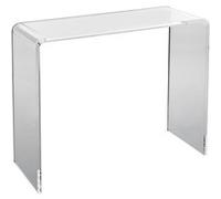 VEVOR Table Console en Acrylique Transparent Table d'Appoint 964 x 381 x 740 mm Table d'Entrée de 20 mm d’Épaisseur Charge Maximale 50 kg Bout de Canapé Rangement pour Salon Chambre Terrasse Café