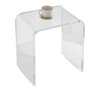 VEVOR Table d'Appoint en Forme de C 415x305x460 mm Bout de Canapé en Acrylique Table Basse Capacité de Charge Max. 25 kg Table de Chevet pour Affaires à Portée de Main Salon Chambre Balcon Transparent