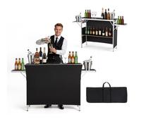 VEVOR Table de Bar Pliable Portable 1105x390 x1010 mm Comptoir Mobile pour Foire