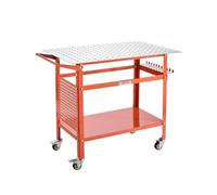 VEVOR Table de Soudure 1016x609,6 mm Établi de Soudage Mobile Acier Capacité de Charge Statique 363 kg, 4 Roues, Panneau de Rangement, Trous de Fixation, pour Travaux Réparation Assemblage Soudage