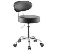 VEVOR Tabouret d'atelier avec dossier – Siège pneumatique, réglable 74–90 cm, 136 kg, pivotant 360°