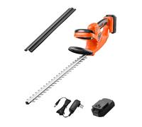 VEVOR Taille-haie électrique sans fil 20V Batterie 2 A Lame à double action 510 mm Léger Ergonomique