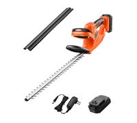 VEVOR Taille-haie électrique sans fil 20V Batterie 2 A Lame à double action 510 mm Léger Ergonomique