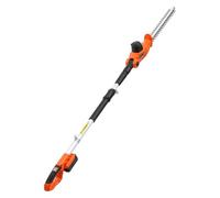 VEVOR Taille-haie Électrique sans Fil 20 V, Taille-haie à Batterie pour Branches Hautes, Lame en Acier Double Tranchant 457,2 mm, Perche Télescopique 187,5-238,5 cm, Batterie et Chargeur Rapide Inclus