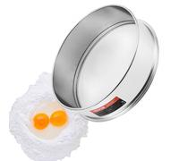 VEVOR Tamis à Farine 10 Mailles, Passoire à Mailles Fines 32 cm, en Inox 304 de Qualité Alimentaire, pour Pâtisserie, 5 Tailles de Trous de Maille pour Haricots Mungo, Riz, Farine, Poudre de Perle