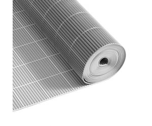 VEVOR Tapis de Drainage Antidérapant 90x1500 cm, Caillebotis Piscine en PVC, Revêtement de Sol pour Zones Humides Restaurant Piscine Terrasse Salle de Bain, Tapis Antifatigue Drainant en Rouleau, Gris