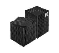 VEVOR Tapis de drainage emboîtable, 310x310 mm, dalles de sol de drainage modulaire emboîtable, 50 pcs, coussin de sol à épisser en PP antidérapant noir, tapis de douche, pour garage, jardin, cuisine