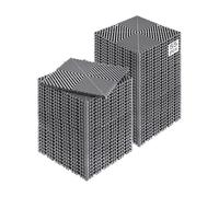 VEVOR Tapis de drainage emboîtable, 310x310 mm, dalles de sol de drainage modulaire emboîtable, 55 pcs, coussin de sol à épisser en PP antidérapant gris, tapis de douche, pour garage, jardin, cuisine