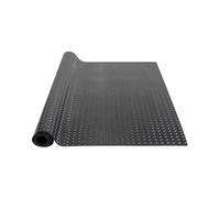 VEVOR Tapis de Sol de Garage 1236x1848 mm Rouleau Revêtement Sol en Caoutchouc SBR Motif 3D Épaisseur 3 mm Étanche Facile à Nettoyer pour Protection de Sol sous Voitures, Garage, Salle de Sport, Noir
