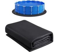 Fond de piscine rond VEVOR 8,2 m, revêtement de sol pour piscines hors sol, tapis de protection du fond en matériau géotextile, prolonge la durée de vie du revêtement