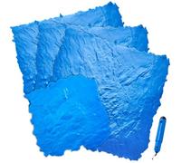 VEVOR Tapis de tampons en béton 914 x 914 mm et 500 x 500 mm, tapis de tampon de texture en polyuréthane pour béton, empreinte de sol en ardoise, moule en béton sans couture pour décoration extérieure