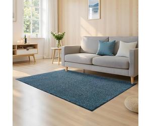 VEVOR Tapis d'Entrée, 183x122 cm, Paillasson Extérieur Intérieur avec Envers Antidérapant PVC, Résistant Lavable, Attrape Poussière, Tapis de Porte pour Couloir, Cuisine, Balcon, Garage, Bleu Ardoise