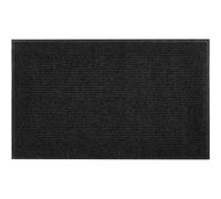 VEVOR Tapis d'Entrée 183x122cm Élégant Rayé Avec Envers Antidérapant PVC Résistant Lavable Gris