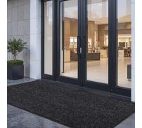 Tapis d'Entrée 305x91,4cm Elégant Rayé Résistant Lavable Attrape Poussière