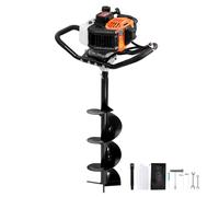 VEVOR Tarière à essence 52 CC – 1450 W, foret 200 mm, 1 tige d'extension