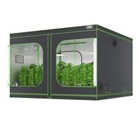 VEVOR Tente de Culture 305x305x203 cm Chambre de Culture Hydroponique Mylar 600D Hautement Réfléchissante avec Fenêtre d'Observation, Sac à Outils, Plateau de Sol pour Culture de Plantes d'Intérieur