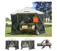 VEVOR Tente de jardin Pavillon pliable Tente de réception Popup Tente 6 personnes 3,05x3,05x2,29m