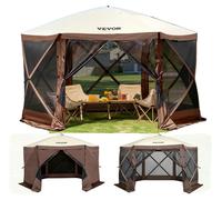 VEVOR Tente de jardin Pavillon pliable Tente de réception Popup Tente 8 personnes 3,81x3,81x2,28m